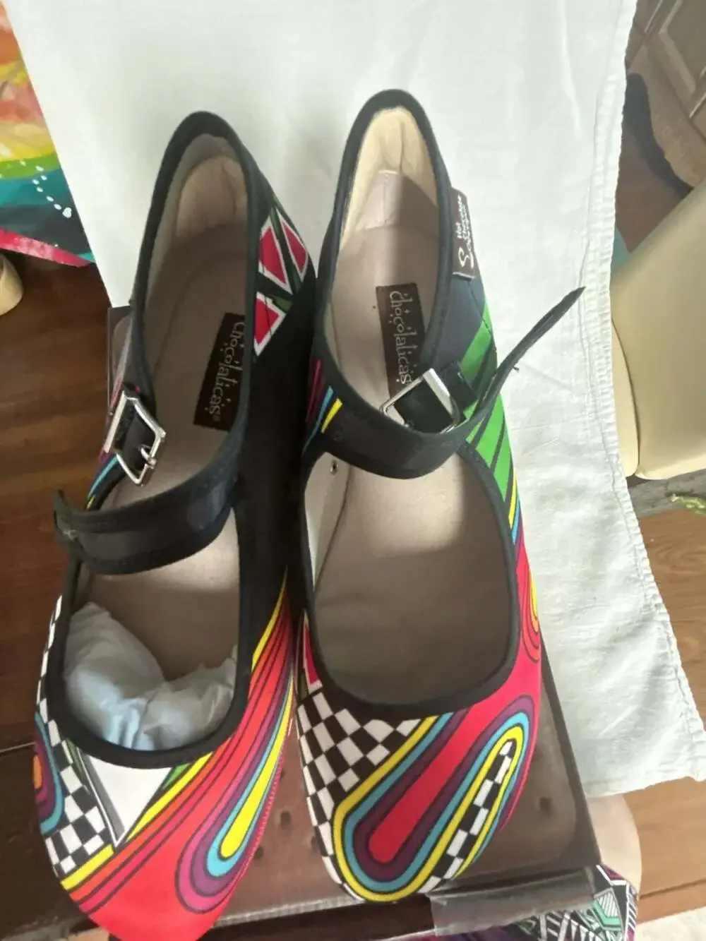 Hot Chocolate Design Chocolaticas 1980 Women's Platform Mary Jane Shoes SZ 9